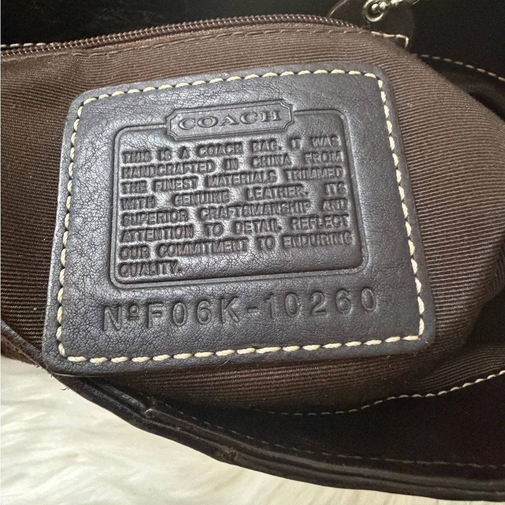 Vintage Y2K Brown Coach Hampton Python Hobo Bag#10260